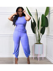 Casual Tank Top And Flare Trouser Sets