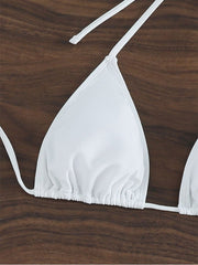White Summer Beach Bikini Sets For Women