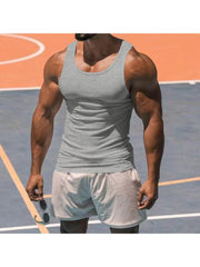 Men's Pure Color Fitness Vest