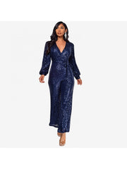 Ribbons Waist Tie Loose Jumpsuit