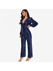 Ribbons Waist Tie Loose Jumpsuit