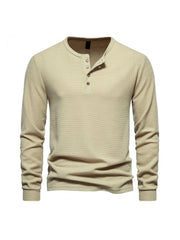 Solid Color Long Sleeve Fitted Tee