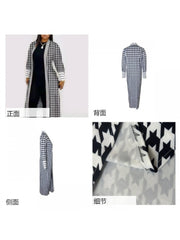 Digital Printing Patchwork Long Sleeve Cardigan