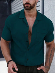 Short Sleeve Cardigan Single Breasted Shirts