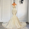 Vintage Sexy V-neck Mermaid Wedding Dress