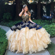 Princess Sweetheart Ruffles Quinceanera Dress