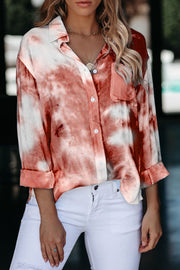 Whirlwind Tie Dye Button Shirt with Pocket