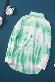 Whirlwind Tie Dye Button Shirt with Pocket