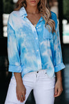 Whirlwind Tie Dye Button Shirt with Pocket