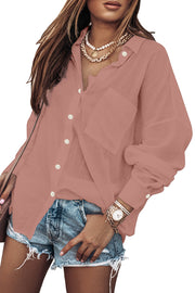 Oversized Boyfriend Button Shirt